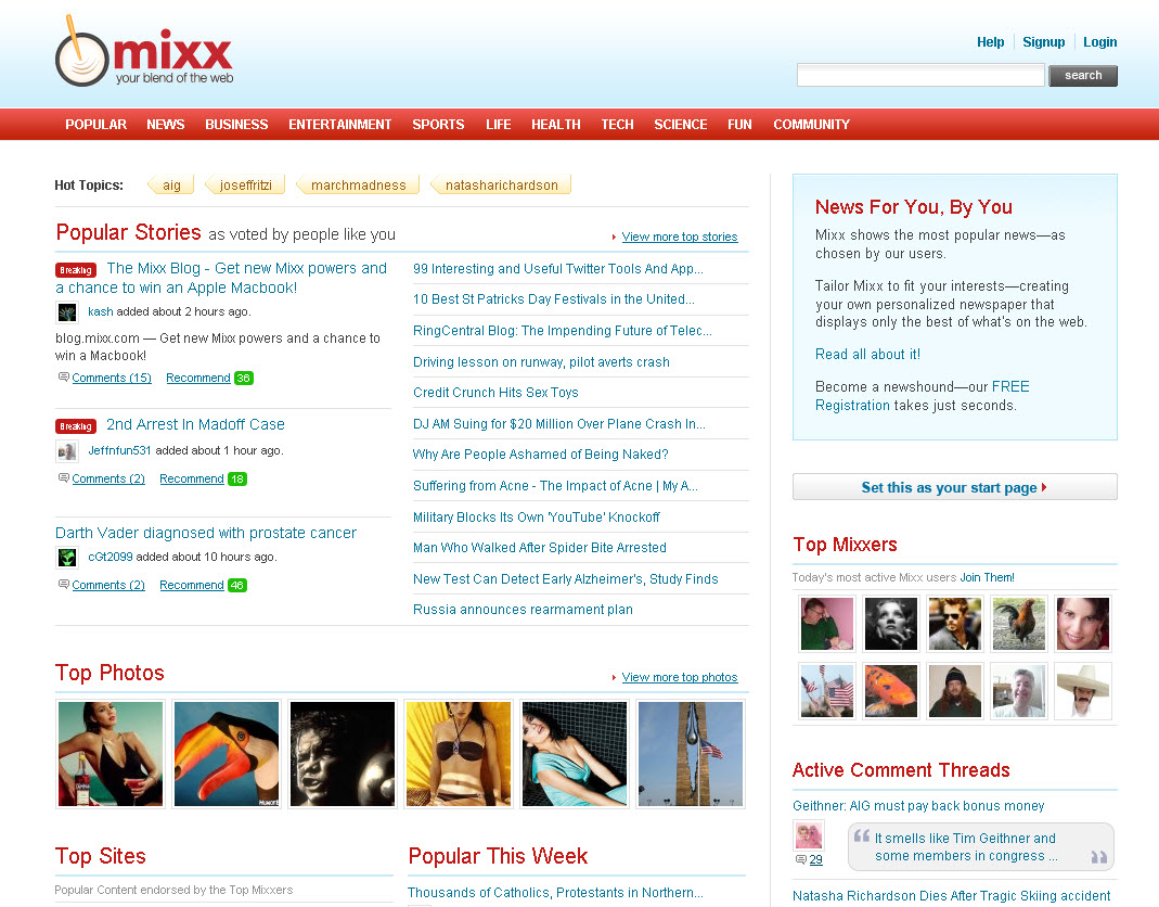 Mixx - Latest nes and top videos ..